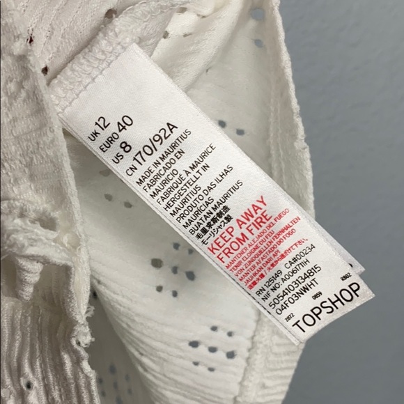 Top Shop White Crop Tank Top - Picture 7 of 8